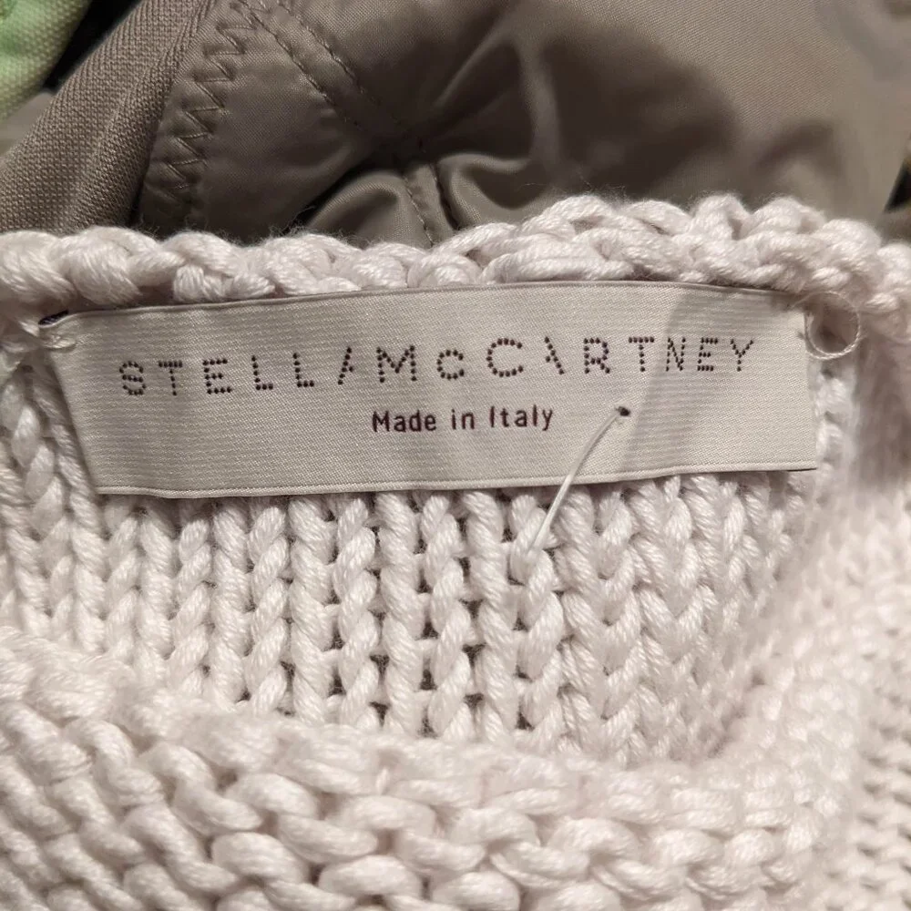 Stella McCartney Boho Knit Mini Dress tunic top – White – Size M/L Made in Italy - Picture 12 of 12